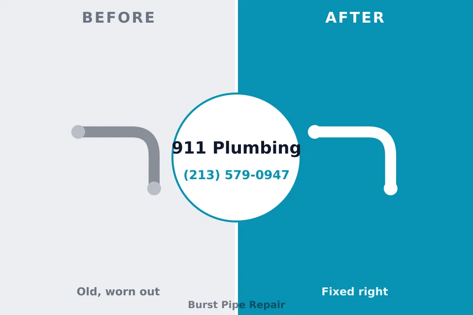 Before and after: plumbing repair Rogue River, OR